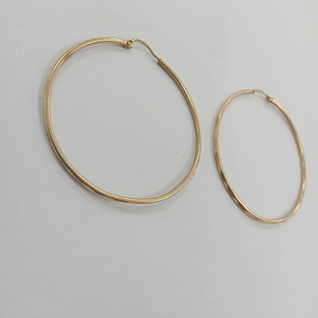 ARRACADAS PAR ORO 14 K 2.5 GRMS (SEMINUEVO)