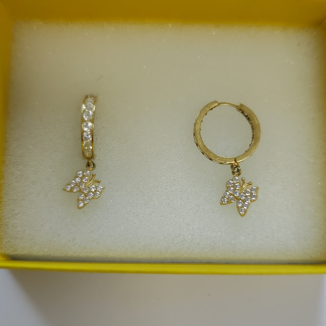 ARRACADAS PAR ORO 14 K 3.2 GRMS (SEMINUEVO)