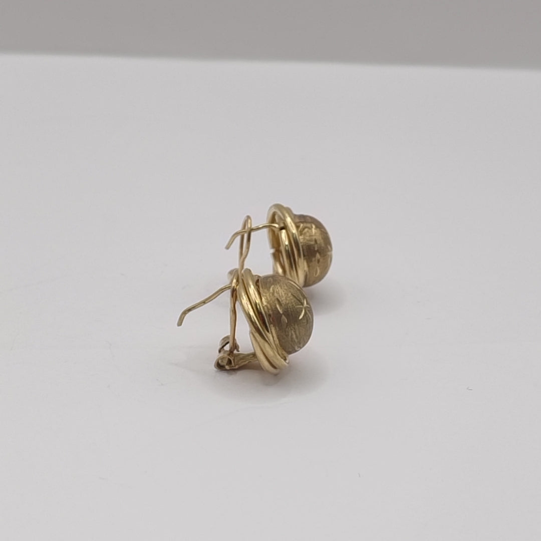 ARETES PAR ORO 10 K 5,20 GRMS (SEMINUEVO)