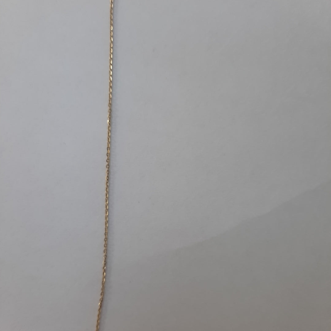 CADENA, MEDALLA RELIGIOSA ORO 10 K 1.8 GRMS (SEMINUEVO)