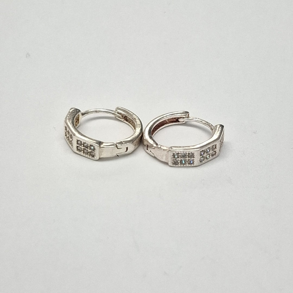 ARRACADAS C/CIRCONIAS PLATA .925 2.5 GR (NUEVO)