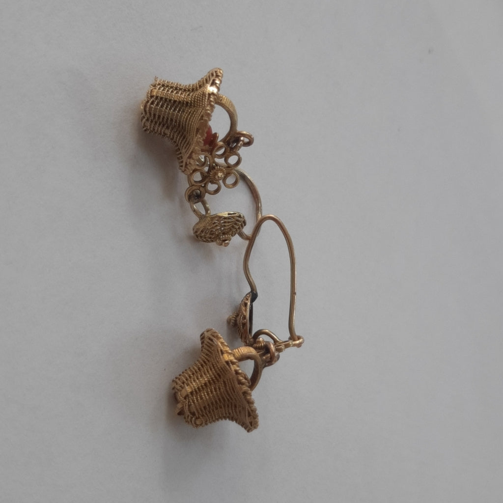 ARETES PAR ORO 8 K 3.3 GRMS (SEMINUEVO)