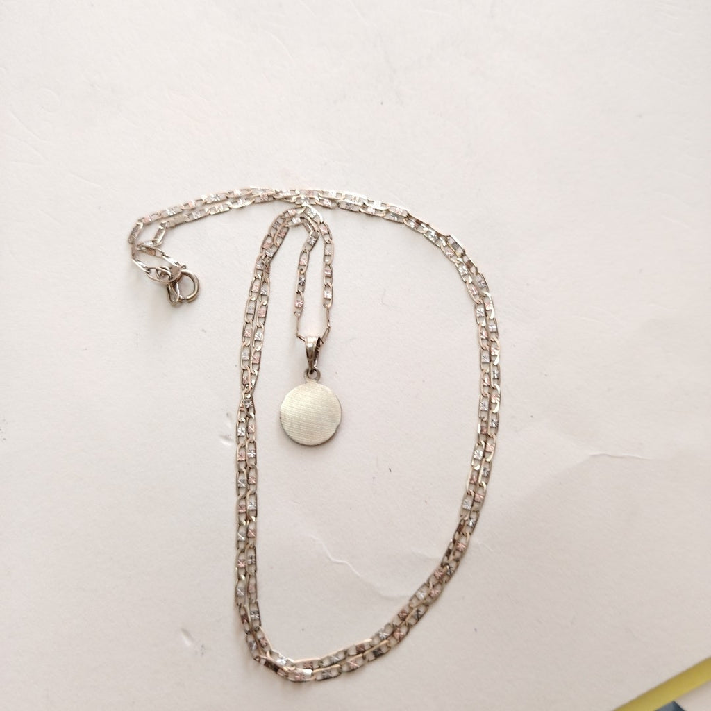 CADENA, MEDALLA RELIGIOSA ORO 10 K 2.2 GRMS (SEMINUEVO)