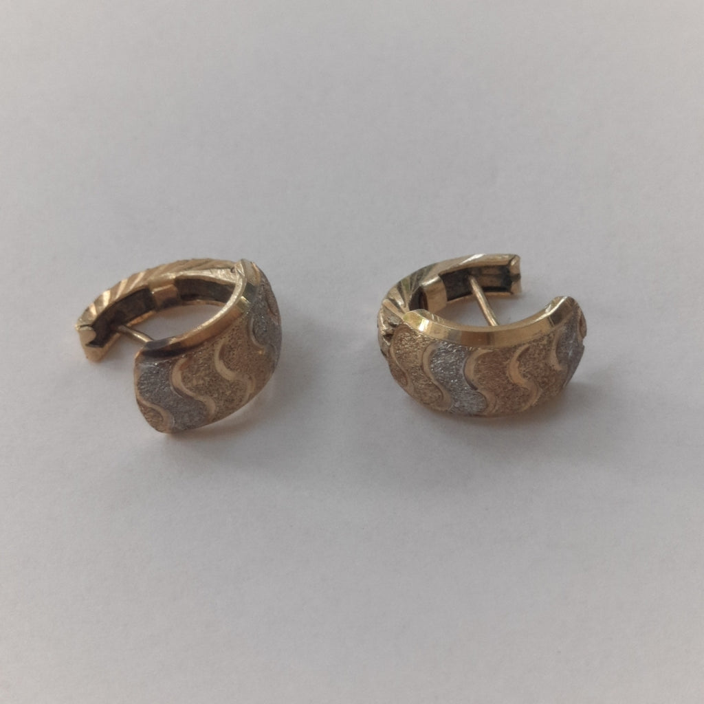 ARRACADAS PAR ORO 14 K 2.6 GRMS (SEMINUEVO)