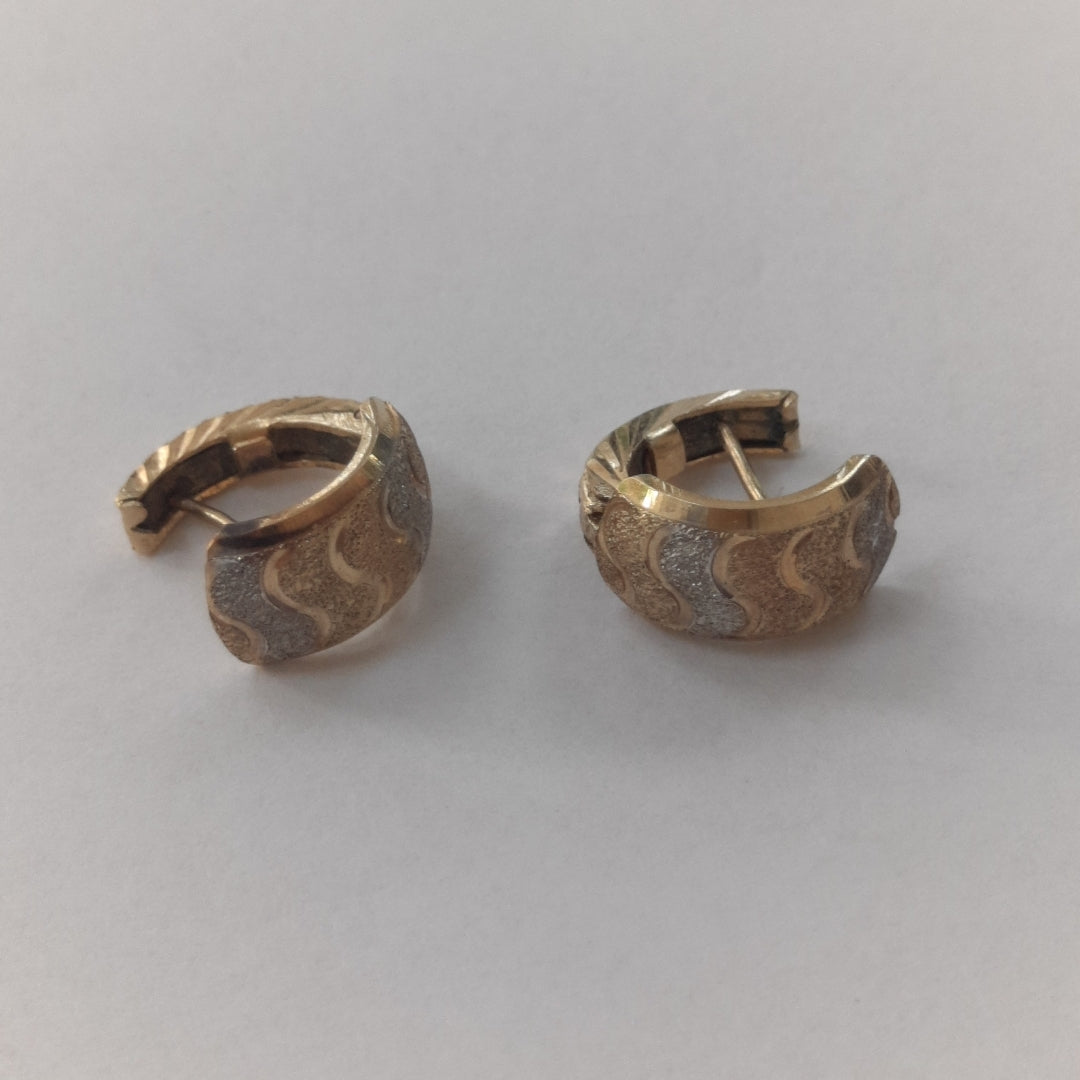 ARRACADAS PAR ORO 14 K 2.6 GRMS (SEMINUEVO)