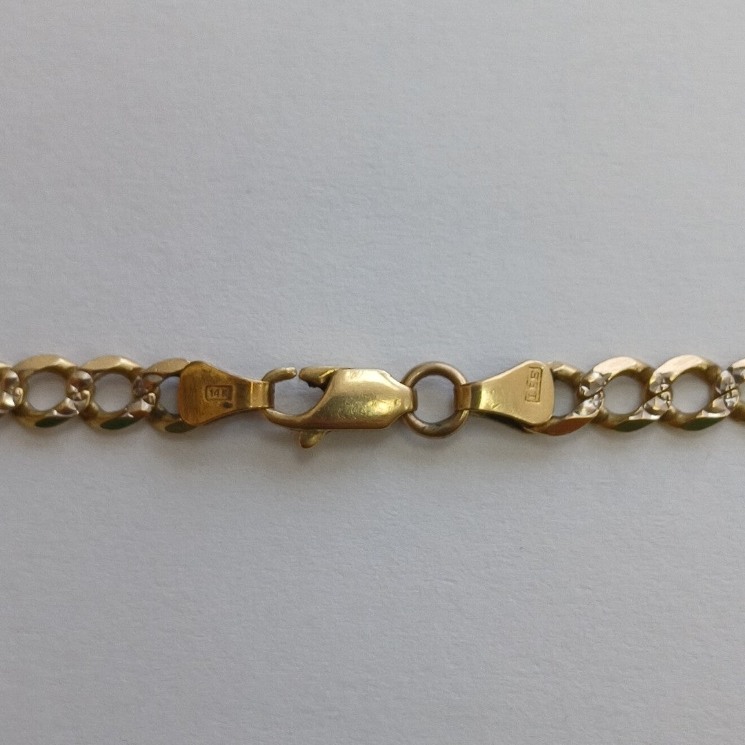 CADENA ORO, RODIADO 14 K 17.5 GRMS (SEMINUEVO)
