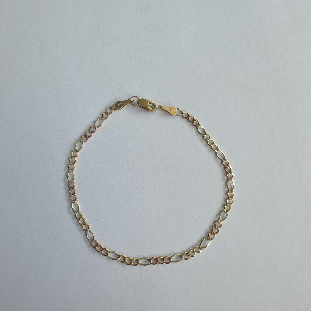 PULSERA ORO COMBINADO 10 K 2.1 GRMS (SEMINUEVO)