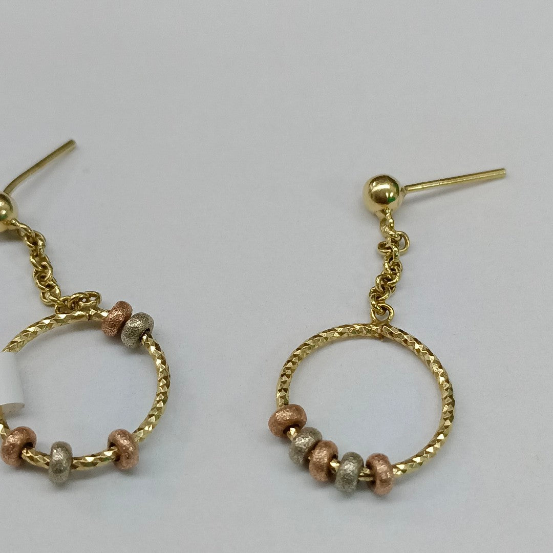 ARETES PAR ORO 14 K 2,20 GRMS (SEMINUEVO)