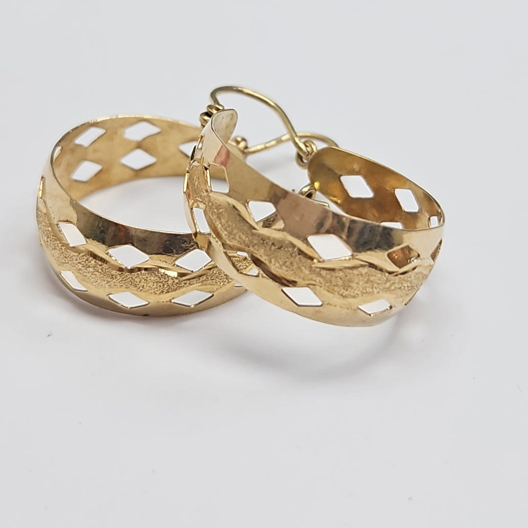 ARETES PAR ORO 14 K 3.7 GRMS (SEMINUEVO)