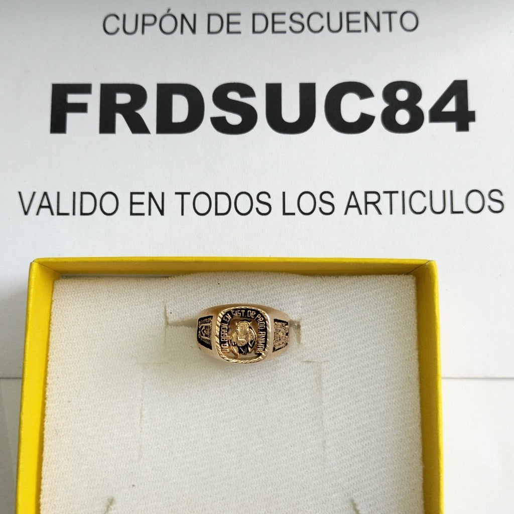 ANILLO DE GRADUACIÓN ORO 10 K 6.3 GRMS (SEMINUEVO)