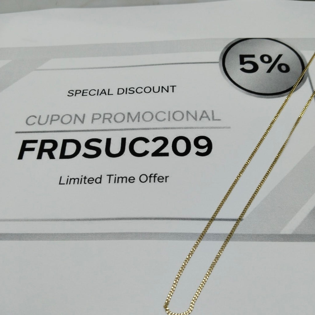 CADENA ORO 14 K 3,00 GRMS (SEMINUEVO)