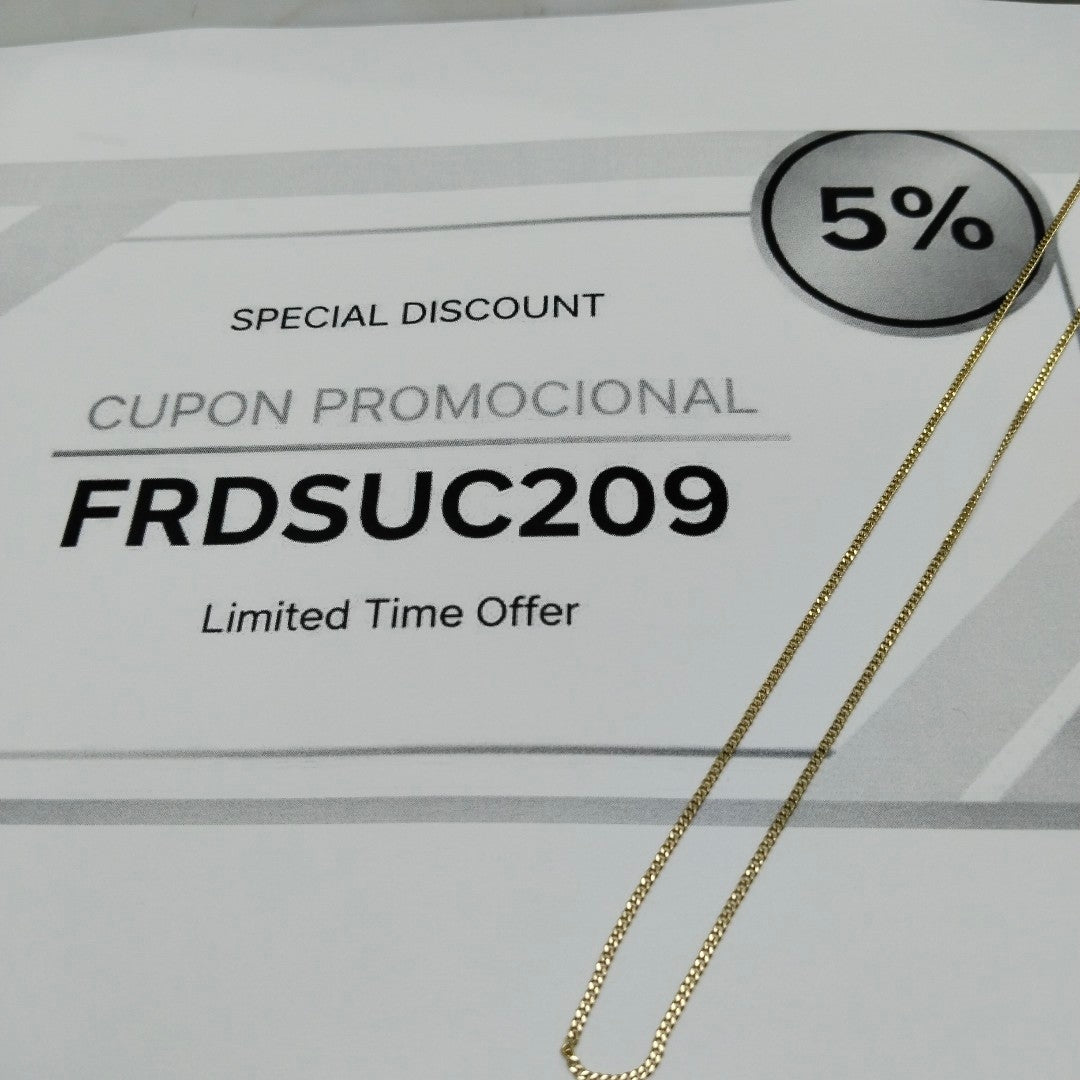 CADENA ORO 14 K 3,00 GRMS (SEMINUEVO)
