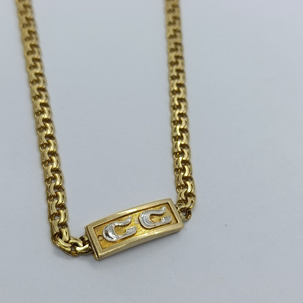 GARGANTILLA ORO, RODIADO 10 K 25.4 GRMS (SEMINUEVO)