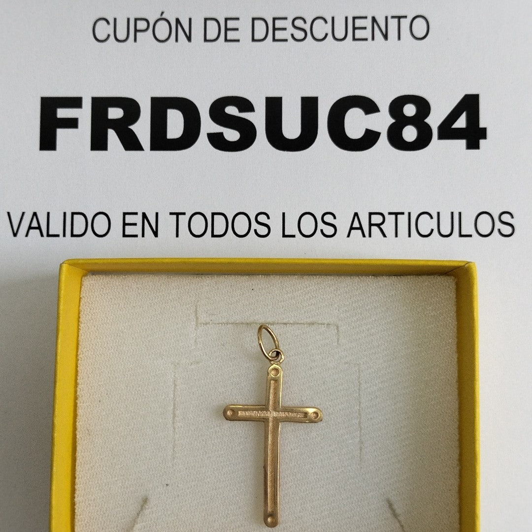 CRUZ,DIJE ORO 14 K 2,40 GRMS (SEMINUEVO)
