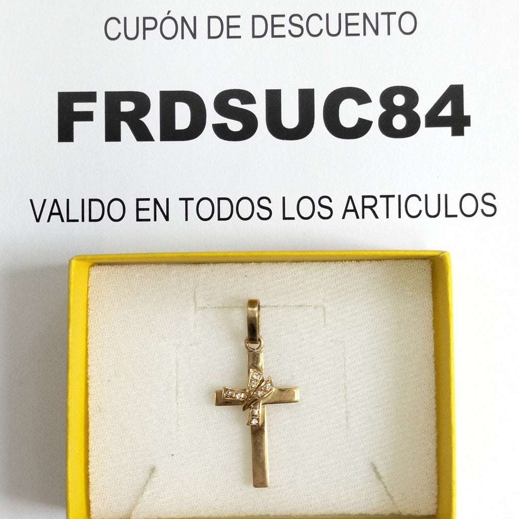 CRUZ, DIJE ORO 14 K 3.9 GRMS (SEMINUEVO)