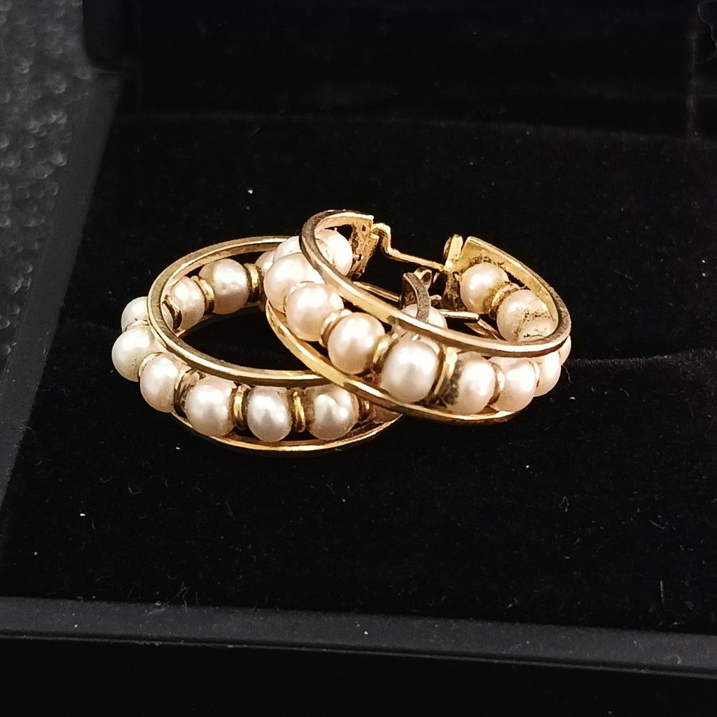 ARRACADAS PAR ORO 14 K 7.1 GRMS (SEMINUEVO)