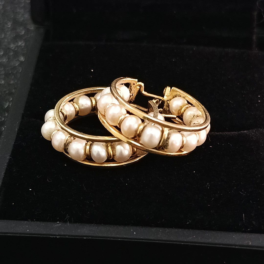 ARRACADAS PAR ORO 14 K 7.1 GRMS (SEMINUEVO)