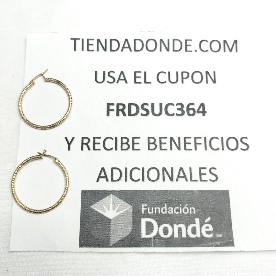 ARRACADAS PAR ORO 14 K 3.2 GRMS (SEMINUEVO)