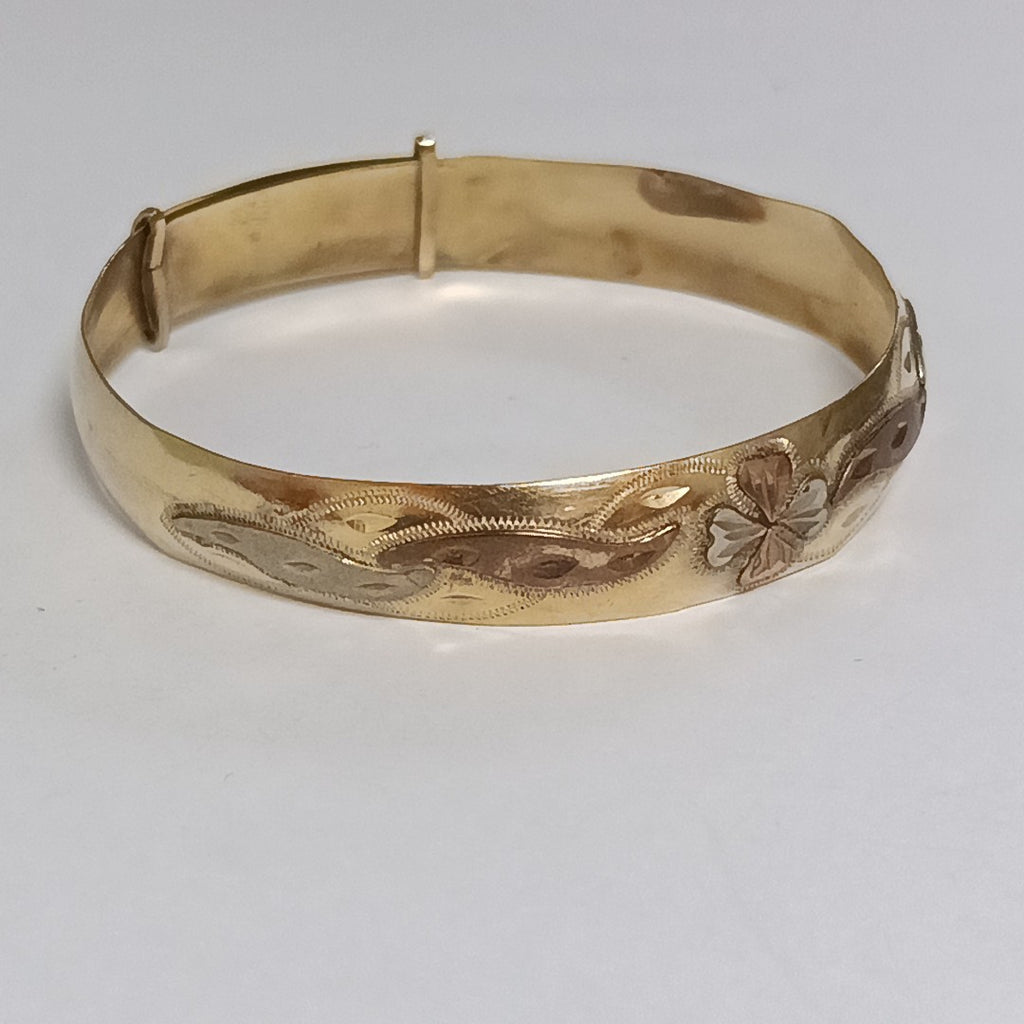 PULSERA RIGIDA ORO 14 K 9.3 GRMS (SEMINUEVO)