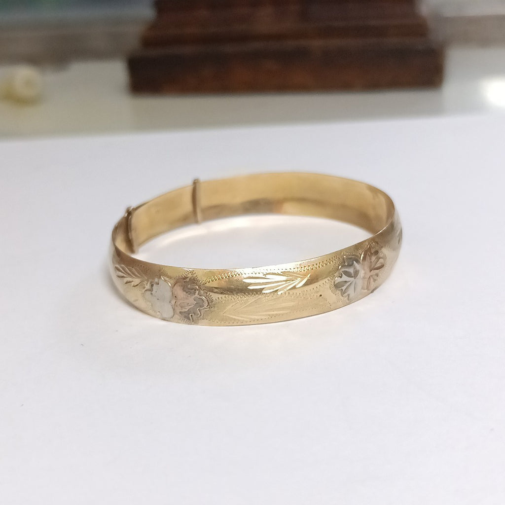 PULSERA RIGIDA ORO 14 K 9.7 GRMS (SEMINUEVO)