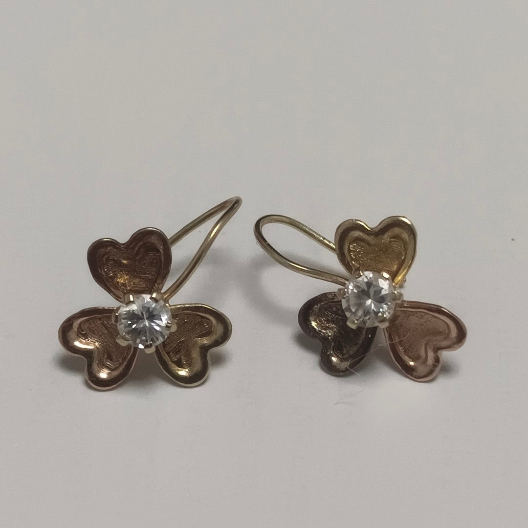 ARETES PAR ORO 14 K 1,50 GRMS (SEMINUEVO)