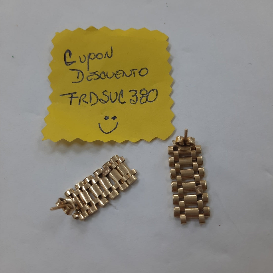 BROQUELES PAR ORO 14 K 3.7 GRMS (SEMINUEVO)