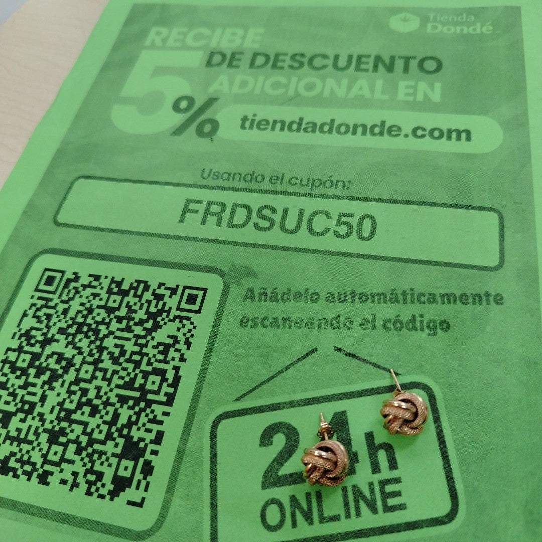 BROQUELES PAR ORO 14 K 2 GRMS (SEMINUEVO)