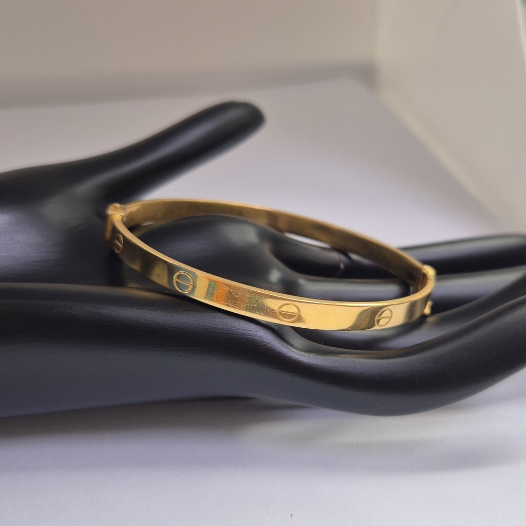 PULSERA RIGIDA ORO 21 K 9.1 GRMS (SEMINUEVO)