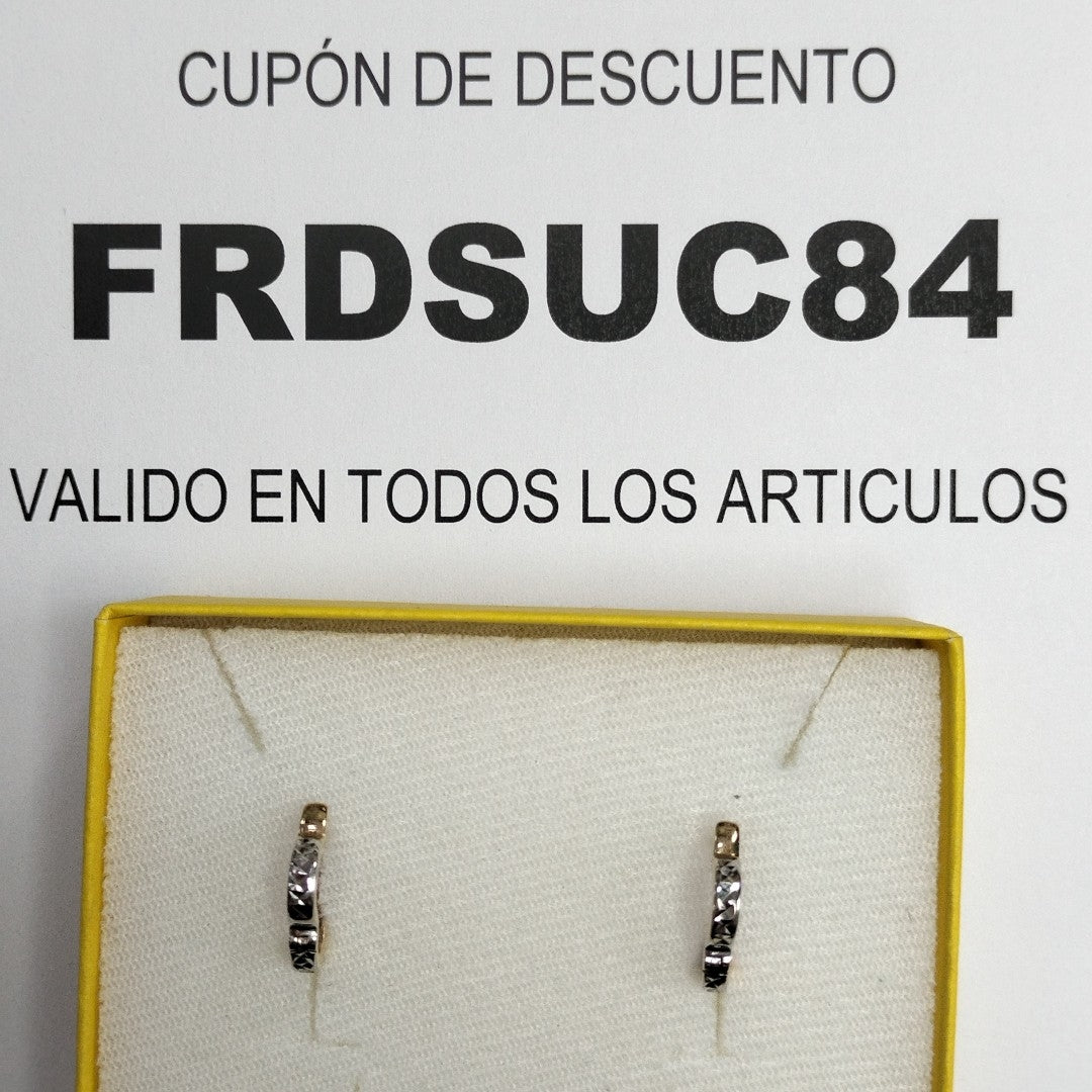 ARETES PAR ORO 14 K 2.5 GRMS (SEMINUEVO)