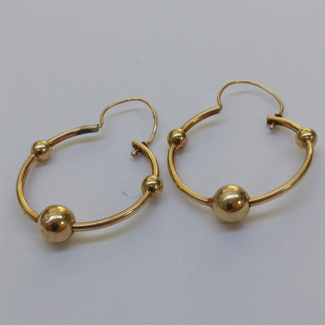 ARRACADAS PAR ORO 10 K 2,80 GRMS (SEMINUEVO)