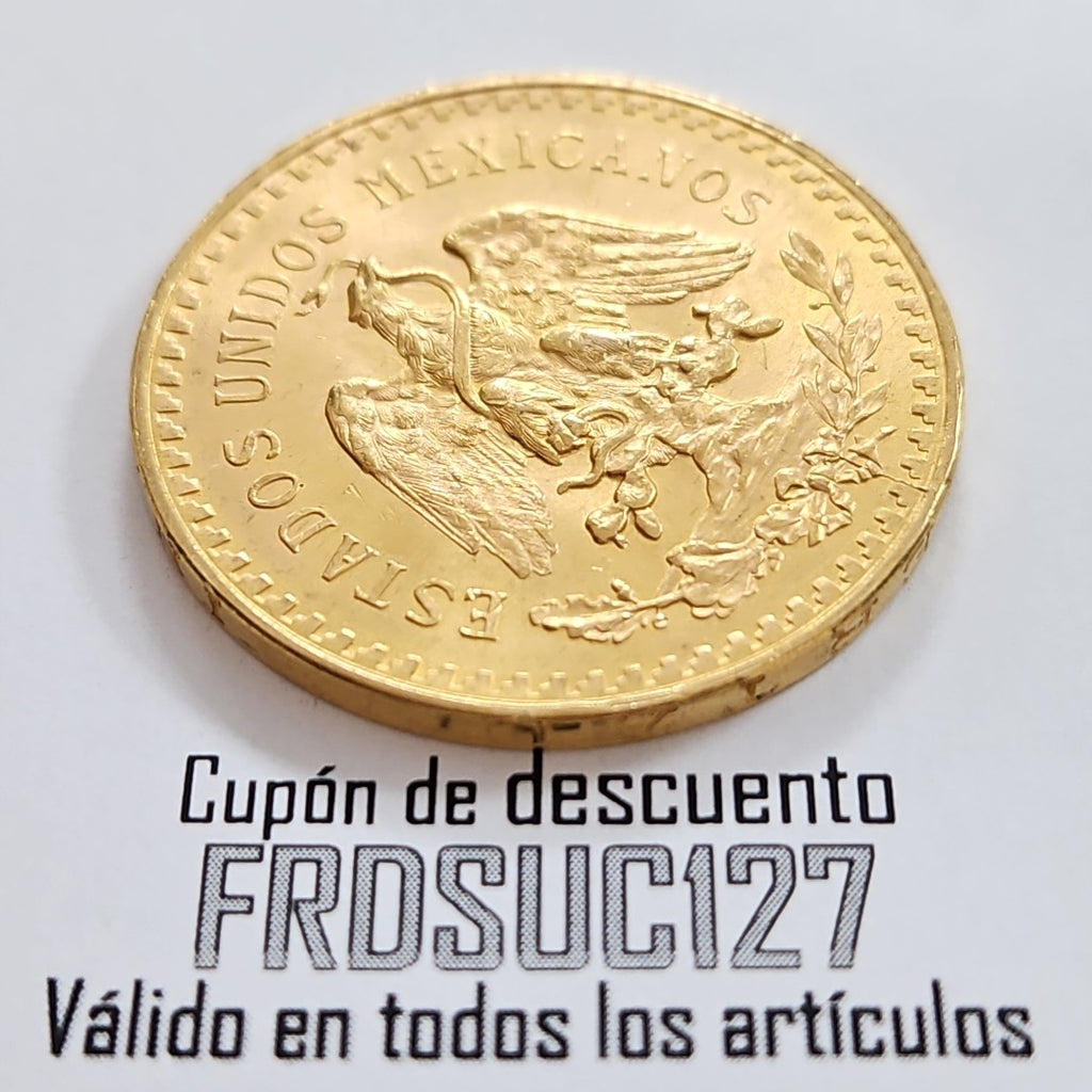 K1 41.6 GRMS 21 K IDENTIFICACIÓN MONEDA NOMINATIVA MONEDAS PESOS 50 PESOS (SEMINUEVO)