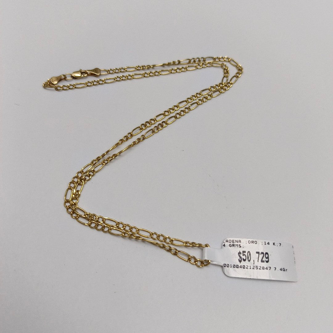 CADENA ORO 14 K 7.4 GRMS (SEMINUEVO)