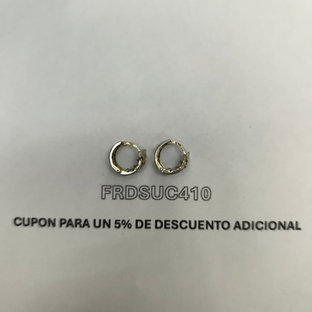 ARRACADAS PAR PLATA 1,90 GRMS (SEMINUEVO)