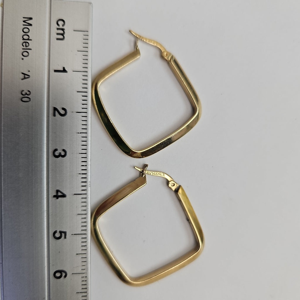 ARRACADAS PAR ORO 14 K 3,40 GRMS (SEMINUEVO)