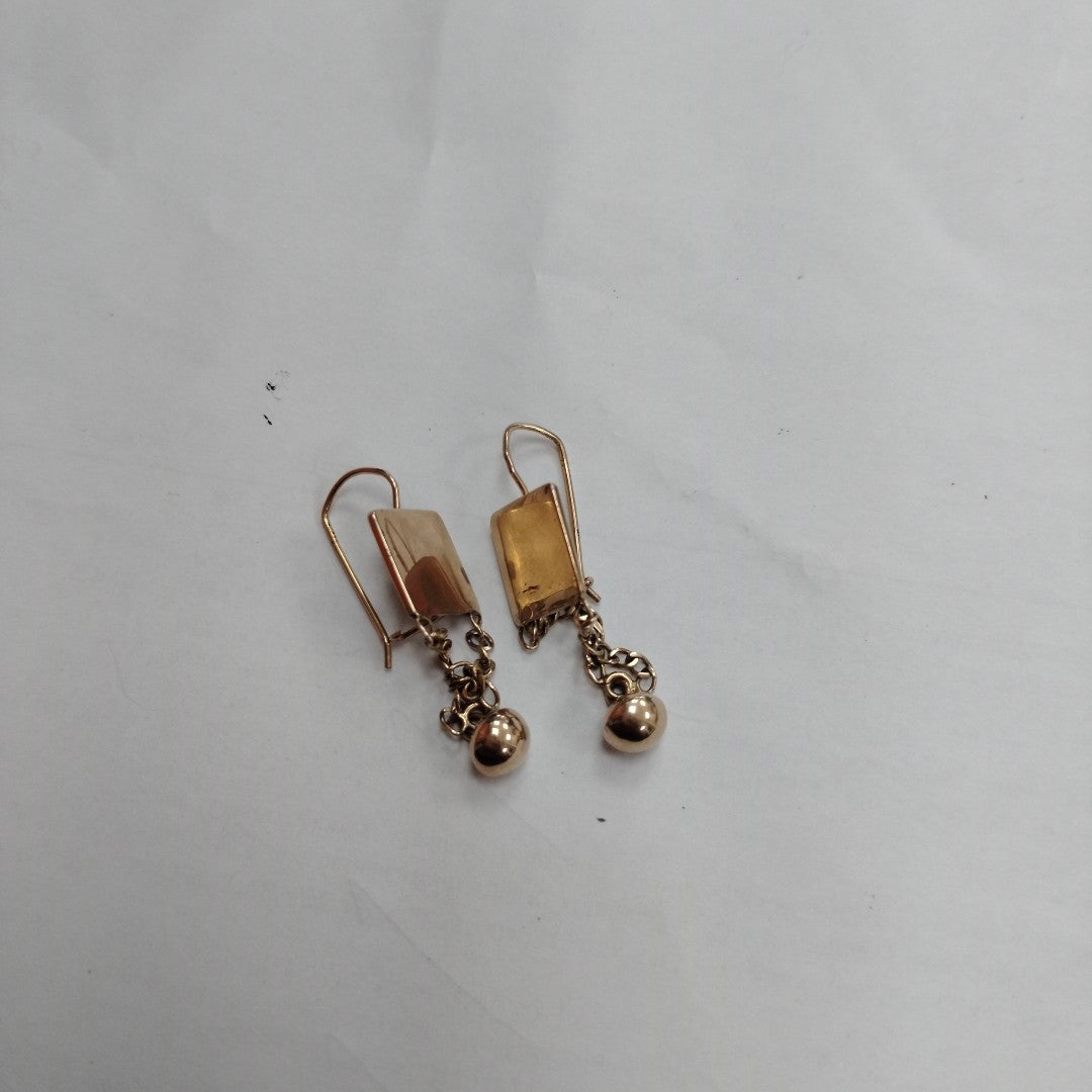 ARETES PAR ORO 8 K 3.1 GRMS (SEMINUEVO)