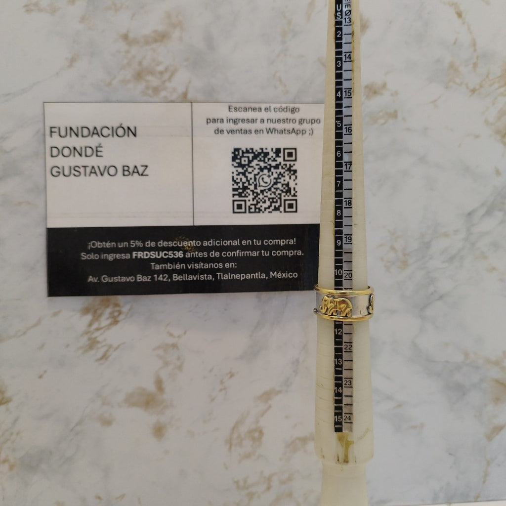 ARGOLLA ORO 14 K 12.7 GRMS (SEMINUEVO)