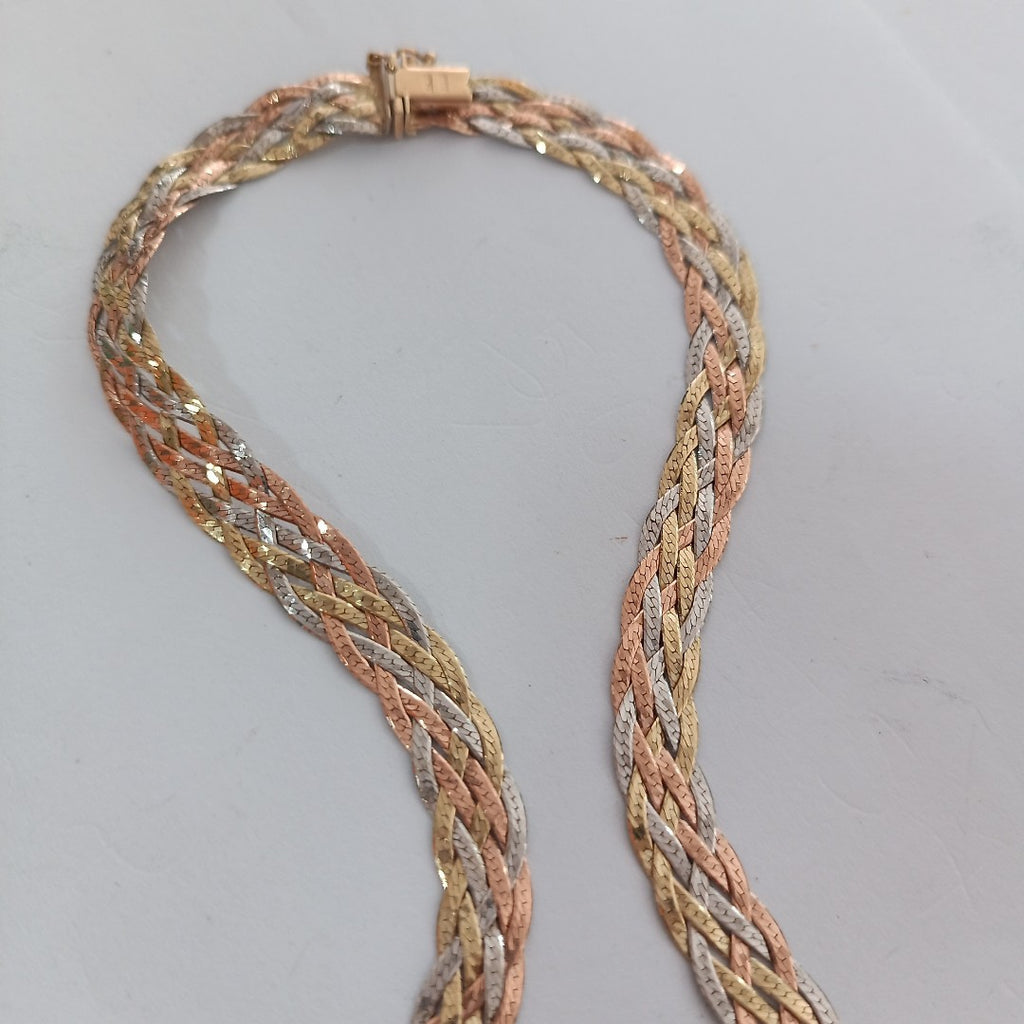 GARGANTILLA ORO COMBINADO 14 K 15,60 GRMS (SEMINUEVO)