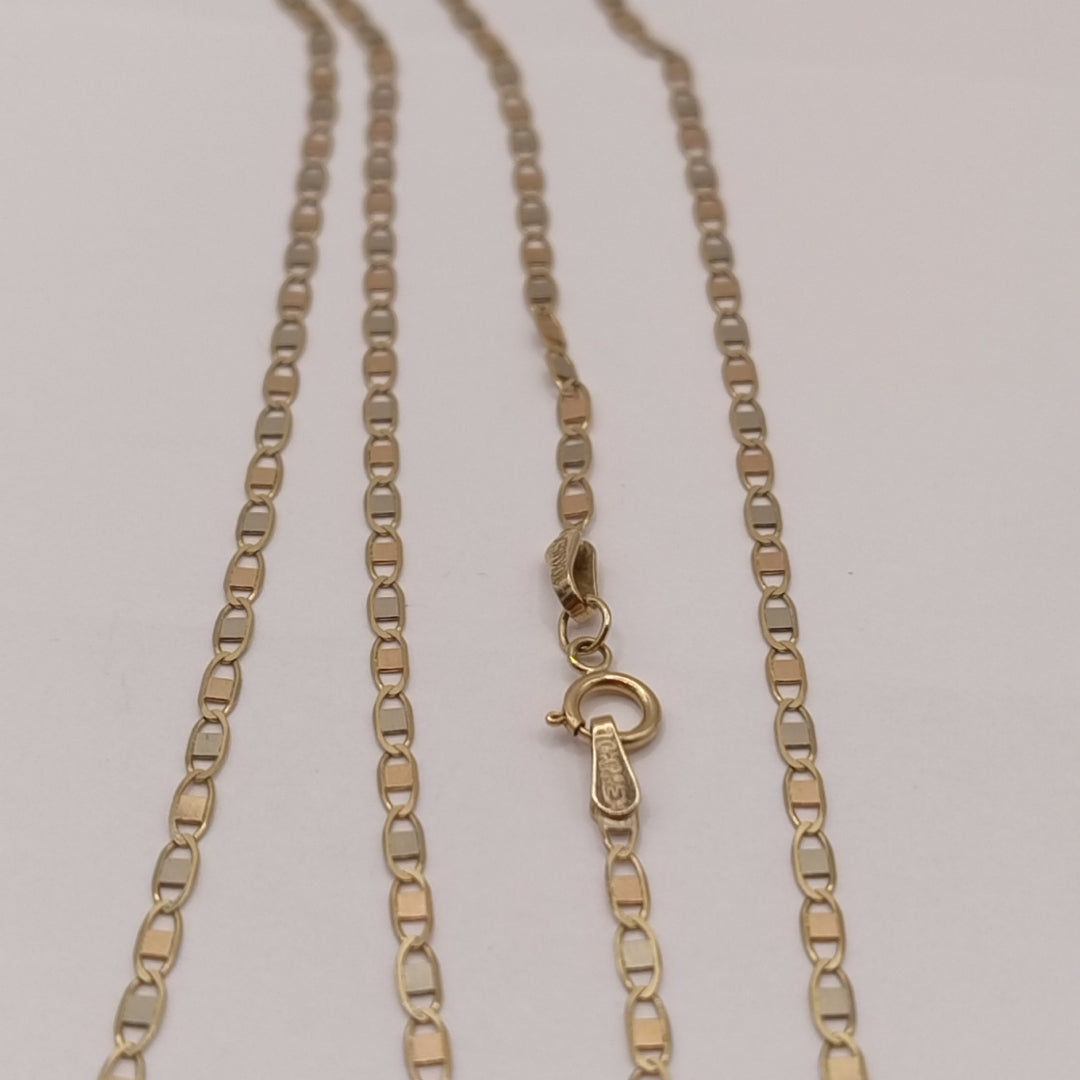 CADENA ORO BLANCO MUY BAJO 10 K 2.9 GRMS (SEMINUEVO)