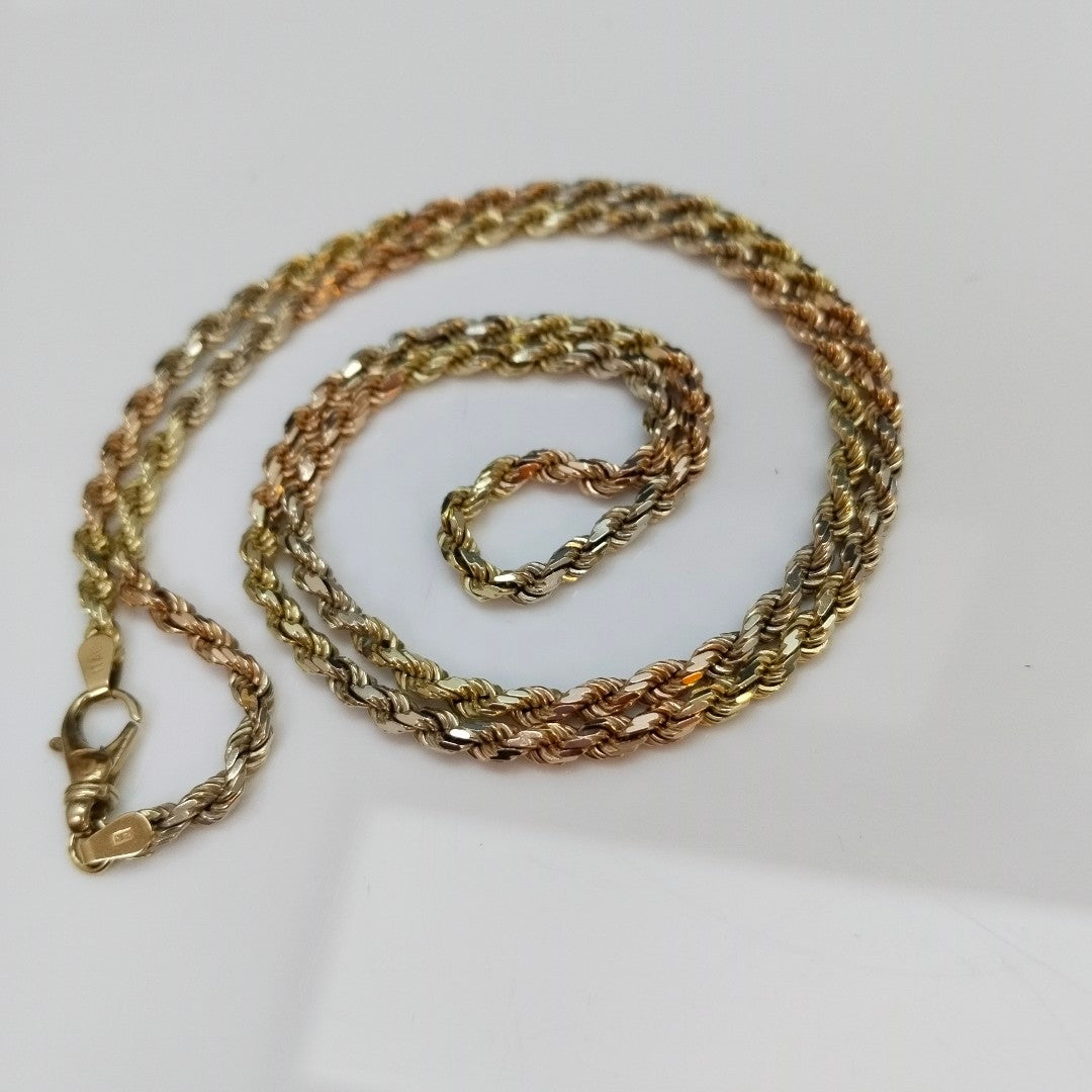 CADENA ORO COMBINADO 14 K 31,90 GRMS (SEMINUEVO)