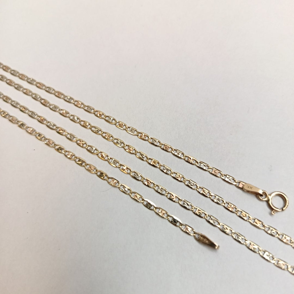 CADENA ORO COMBINADO 14 K 2.2 GRMS (SEMINUEVO)