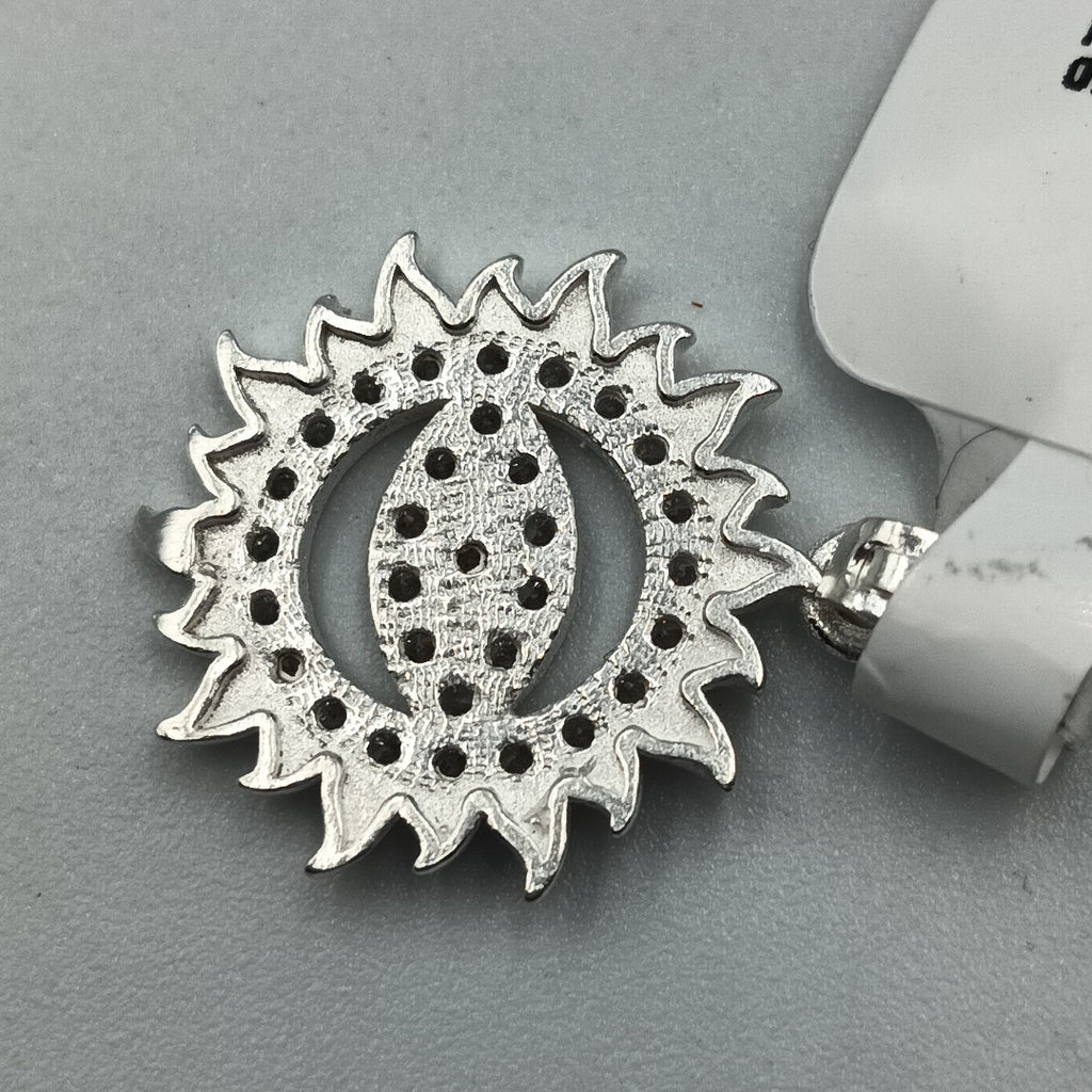 DIJE OJO MAGICO CON CIRCONIAS PLATA .925 2.1 GR (NUEVO)