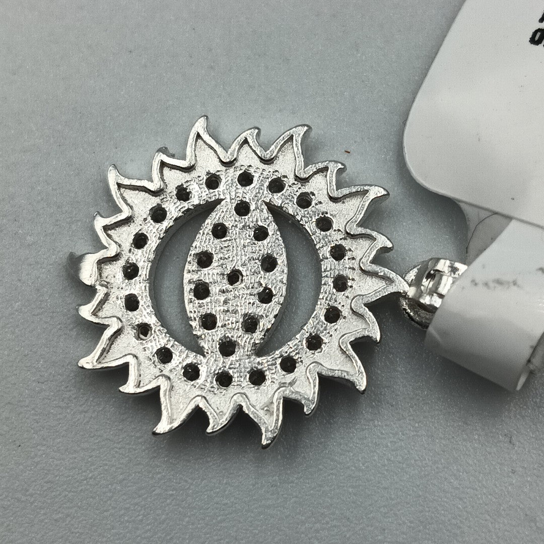 DIJE OJO MAGICO CON CIRCONIAS PLATA .925 2.1 GR (NUEVO)