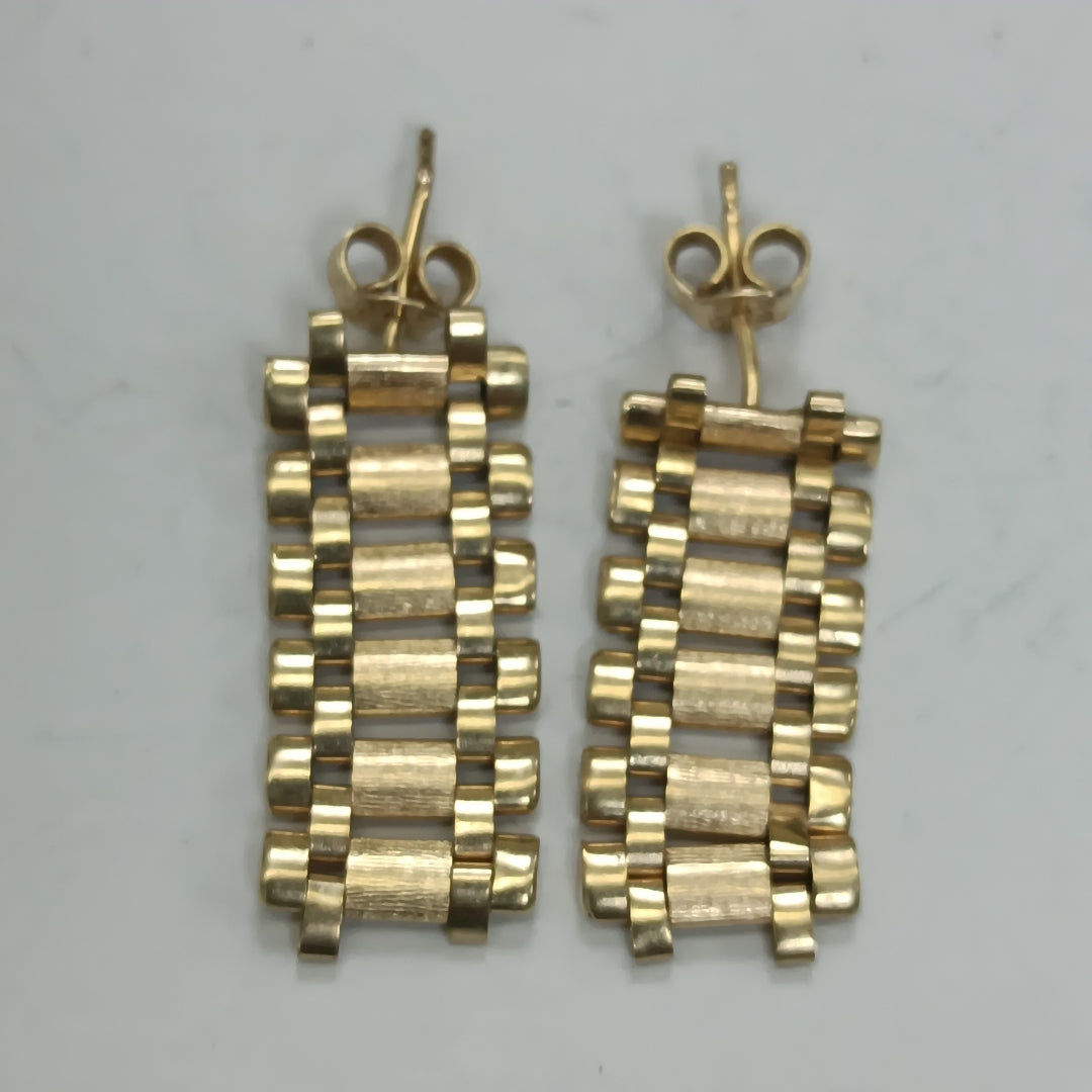 BROQUELES PAR ORO 14 K 3.6 GRMS (SEMINUEVO)