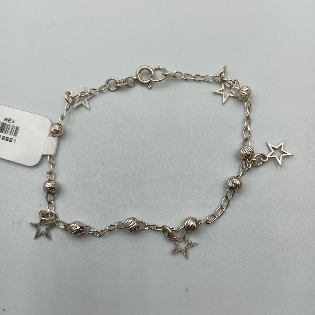 PULSERA TEJIDO ESPECIAL PLATA .925 18 CM 2.7 GR (NUEVO)