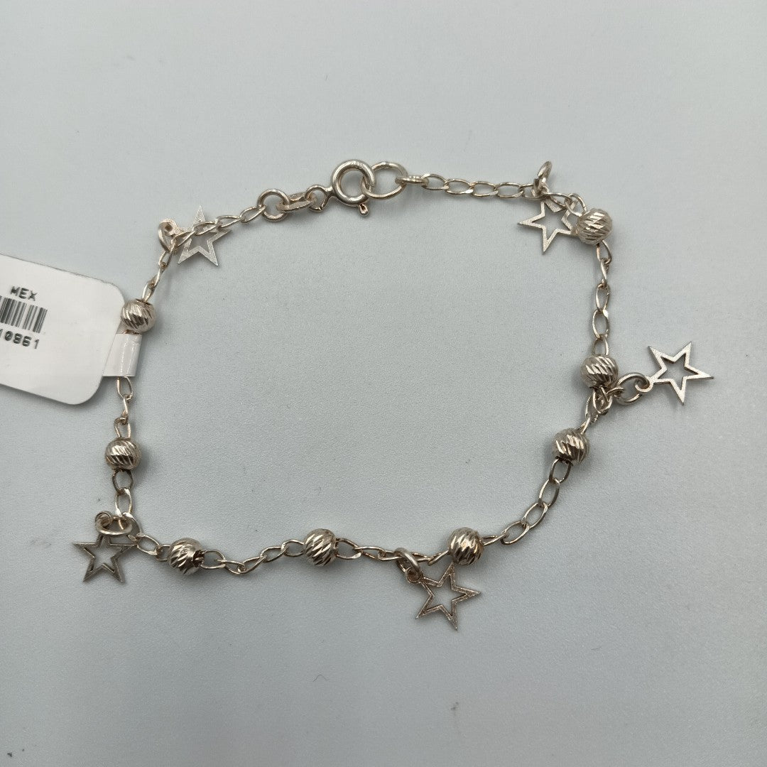 PULSERA TEJIDO ESPECIAL PLATA .925 18 CM 2.7 GR (NUEVO)