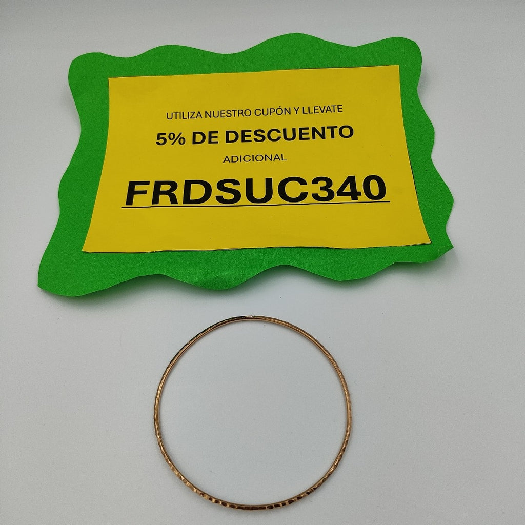 PULSERA RIGIDA ORO,ORO COMBINADO 10 K 2,50 GRMS (SEMINUEVO)