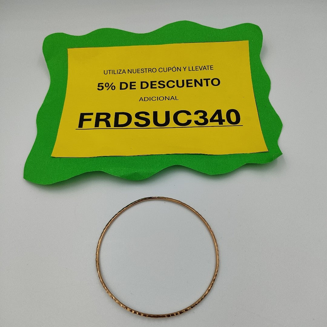 PULSERA RIGIDA ORO,ORO COMBINADO 10 K 2,50 GRMS (SEMINUEVO)