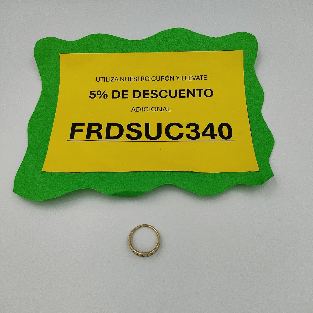 ANILLITO ORO, ORO COMBINADO 14 K 3.1 GRMS (SEMINUEVO)