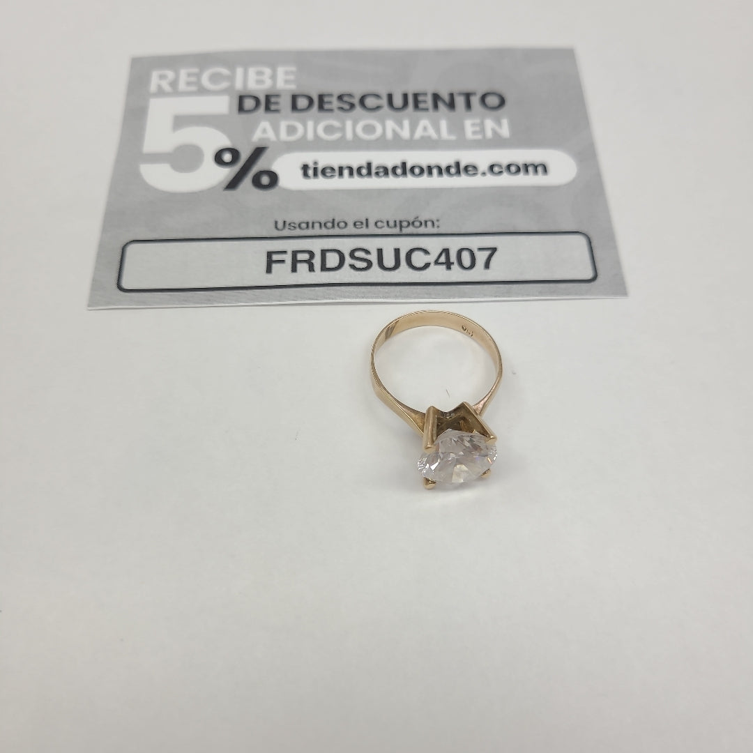 SOLITARIO ORO 10 K 5.6 GRMS (SEMINUEVO)