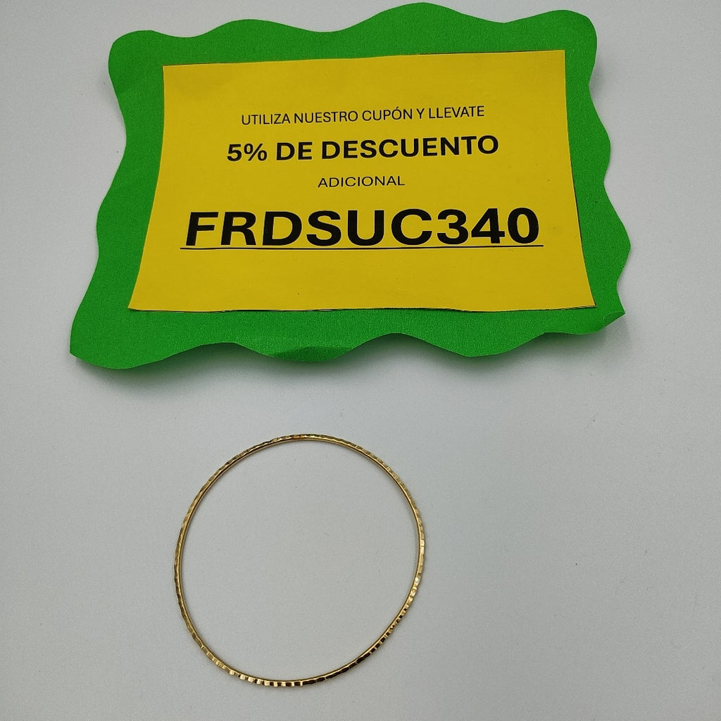PULSERA RIGIDA ORO 10 K 2,70 GRMS (SEMINUEVO)